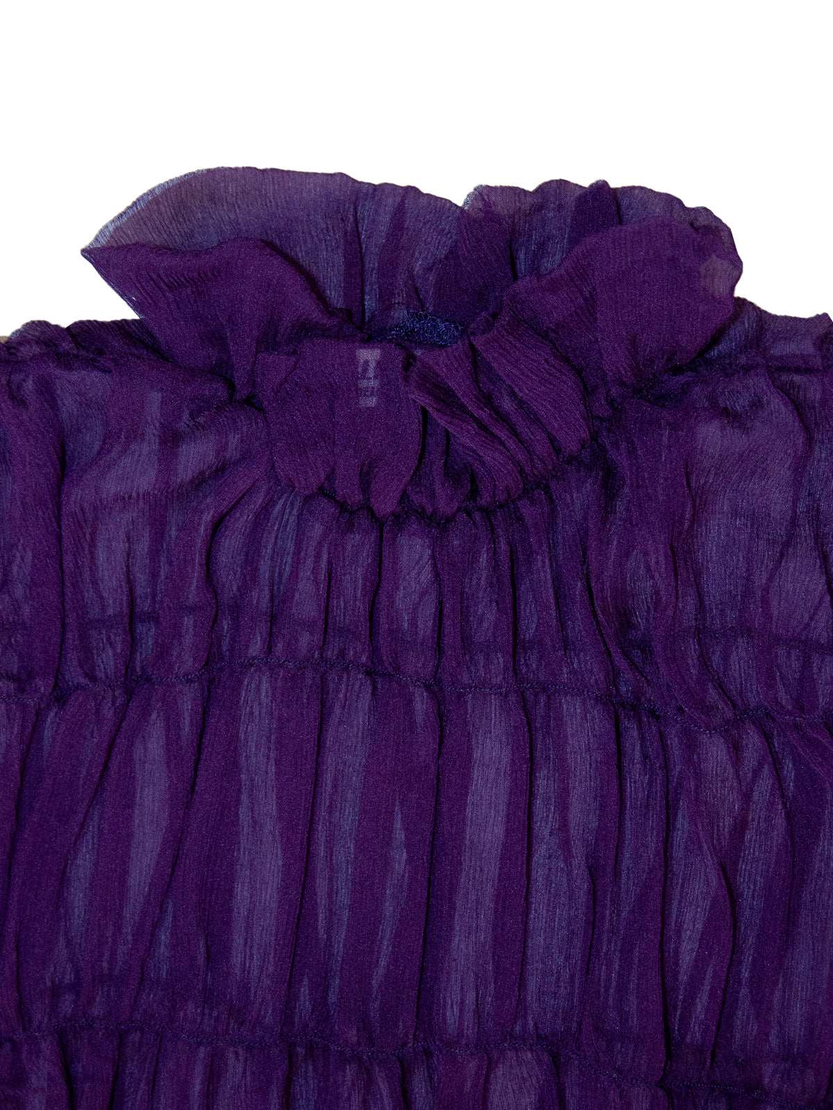 TASMANIA TOP IN PURPLE CRINKLE CHIFFON