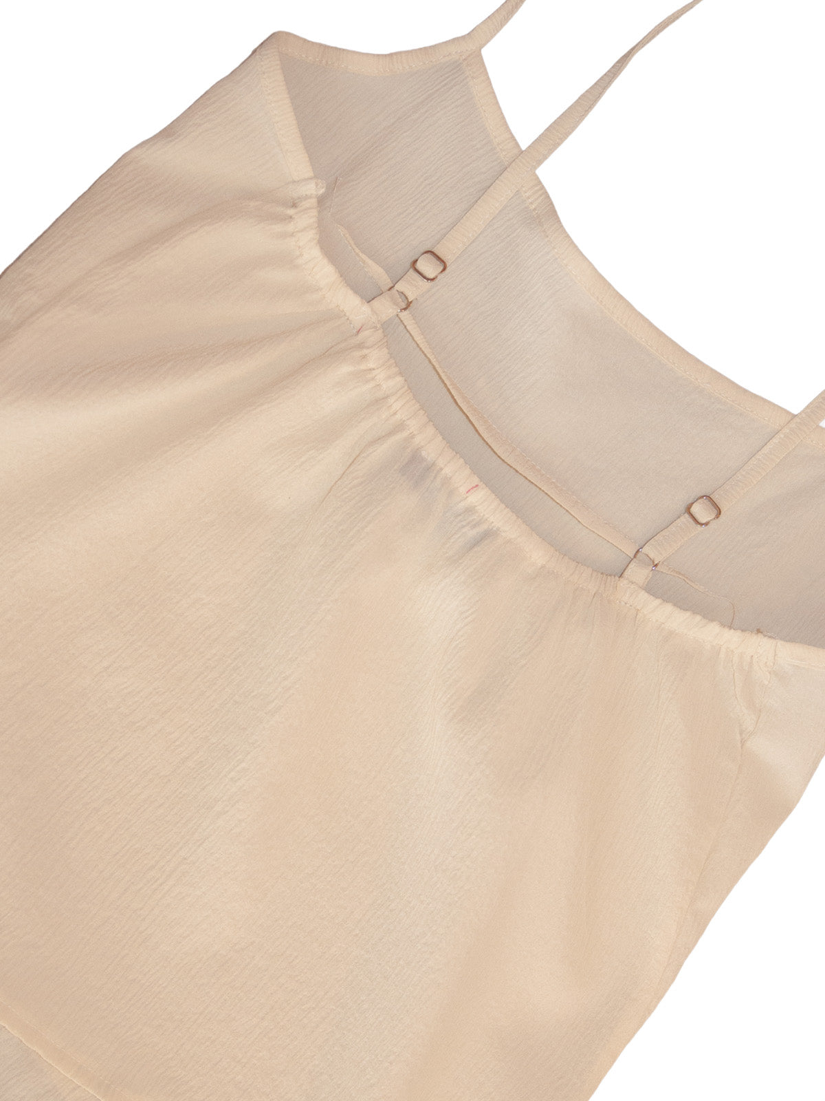 PANAREA TOP CREAM CRINKLE SILK