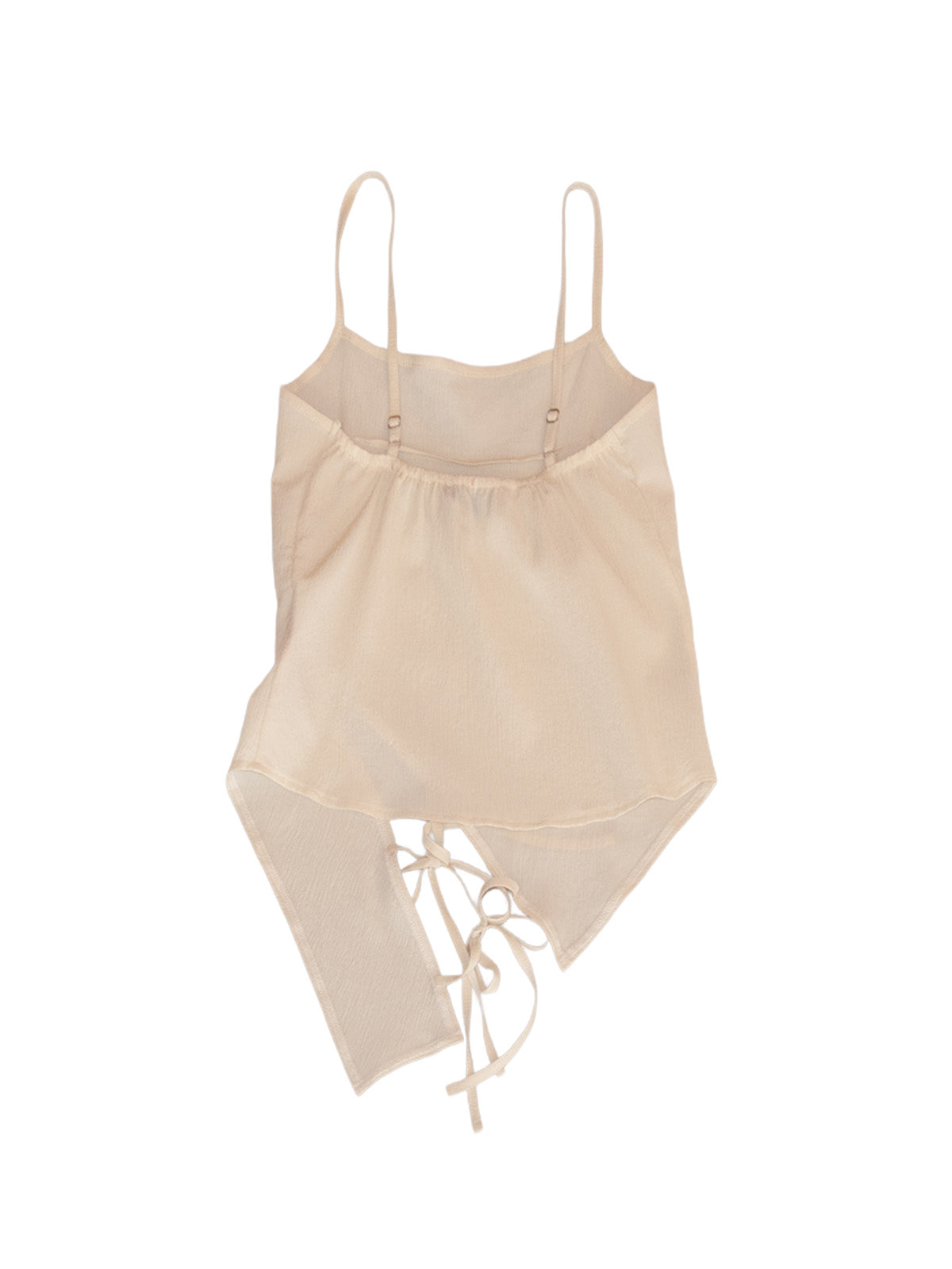 PANAREA TOP CREAM CRINKLE SILK