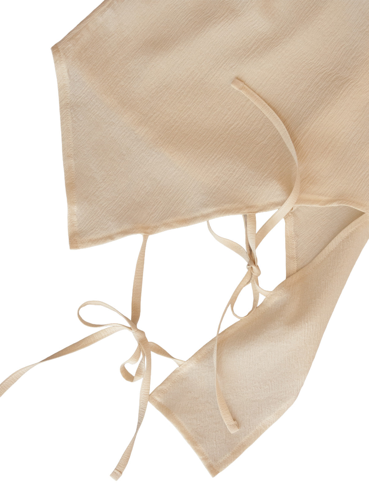 PANAREA TOP CREAM CRINKLE SILK