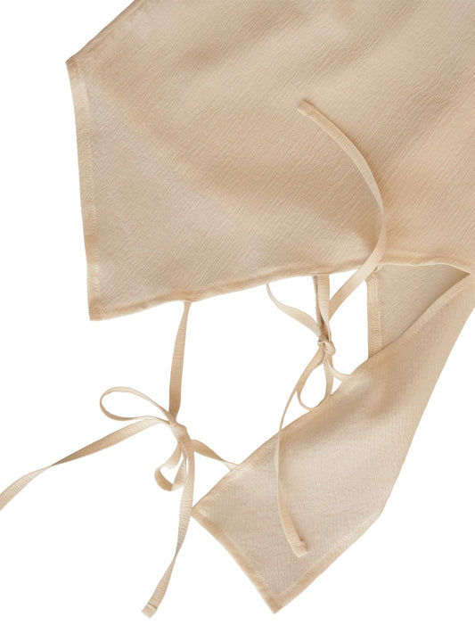 PANAREA TOP CREAM CRINKLE SILK