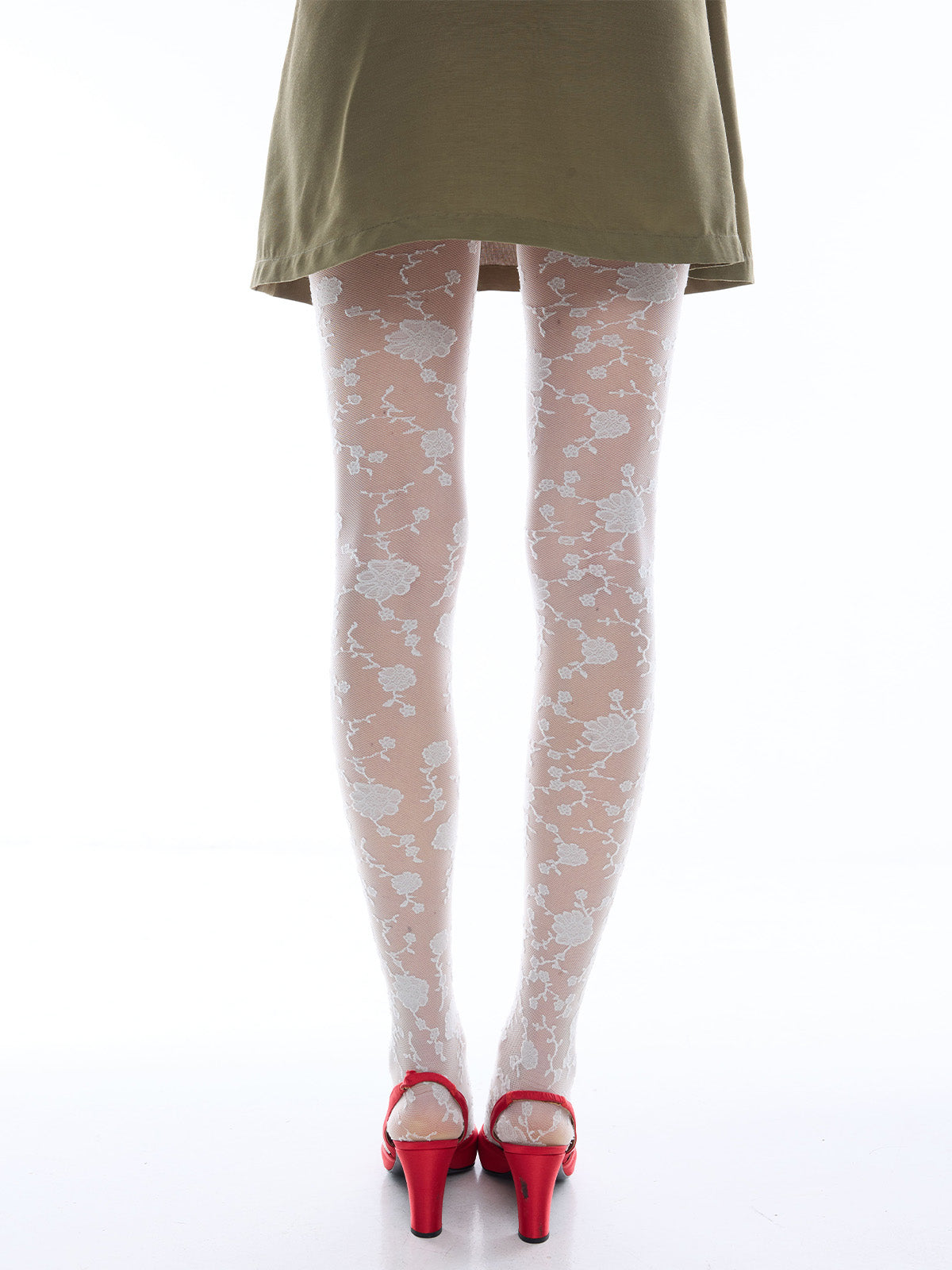 VULCANO DRESS IN GREEN OTTOMAN