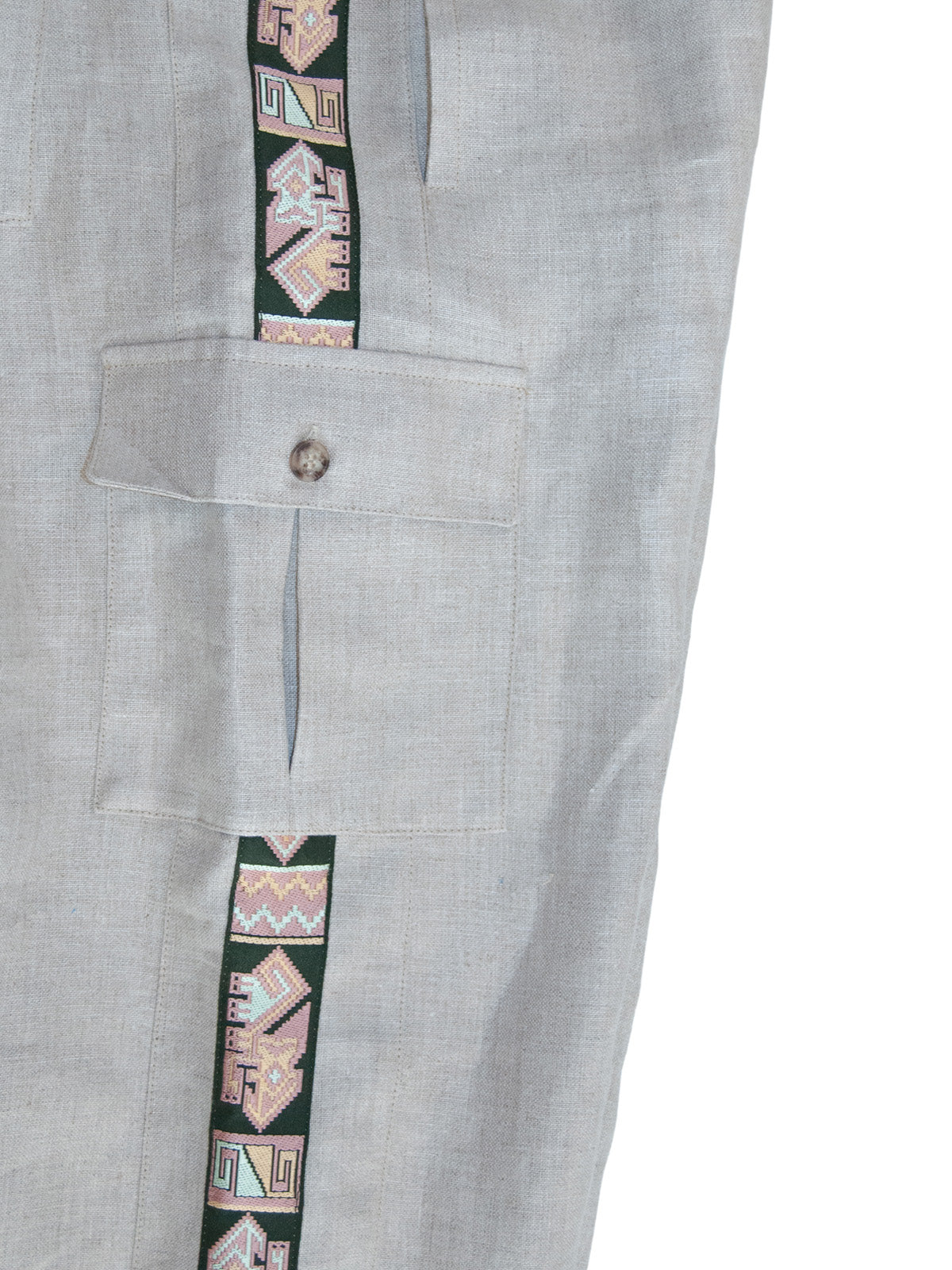 MENSWEAR VOL.1 - GALAPAGOS CARGO PANTS ECRU , TRIBAL BAND