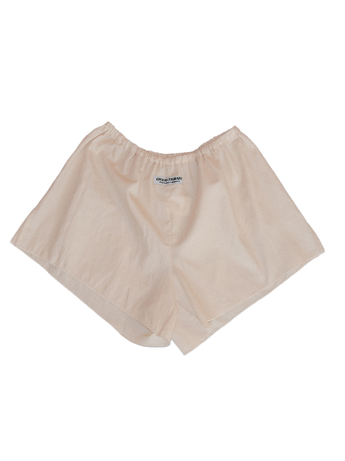 SAMOA BOXY SHORTS IN EMBROIDERED CREAM COTTON