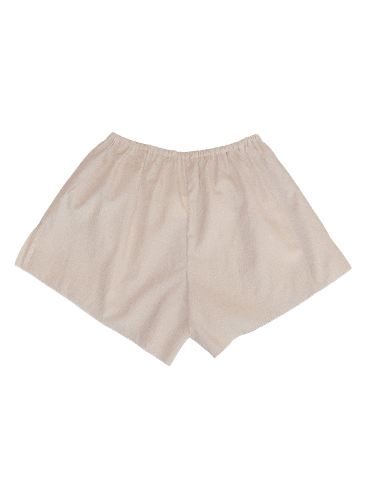 SAMOA BOXY SHORTS IN EMBROIDERED CREAM COTTON