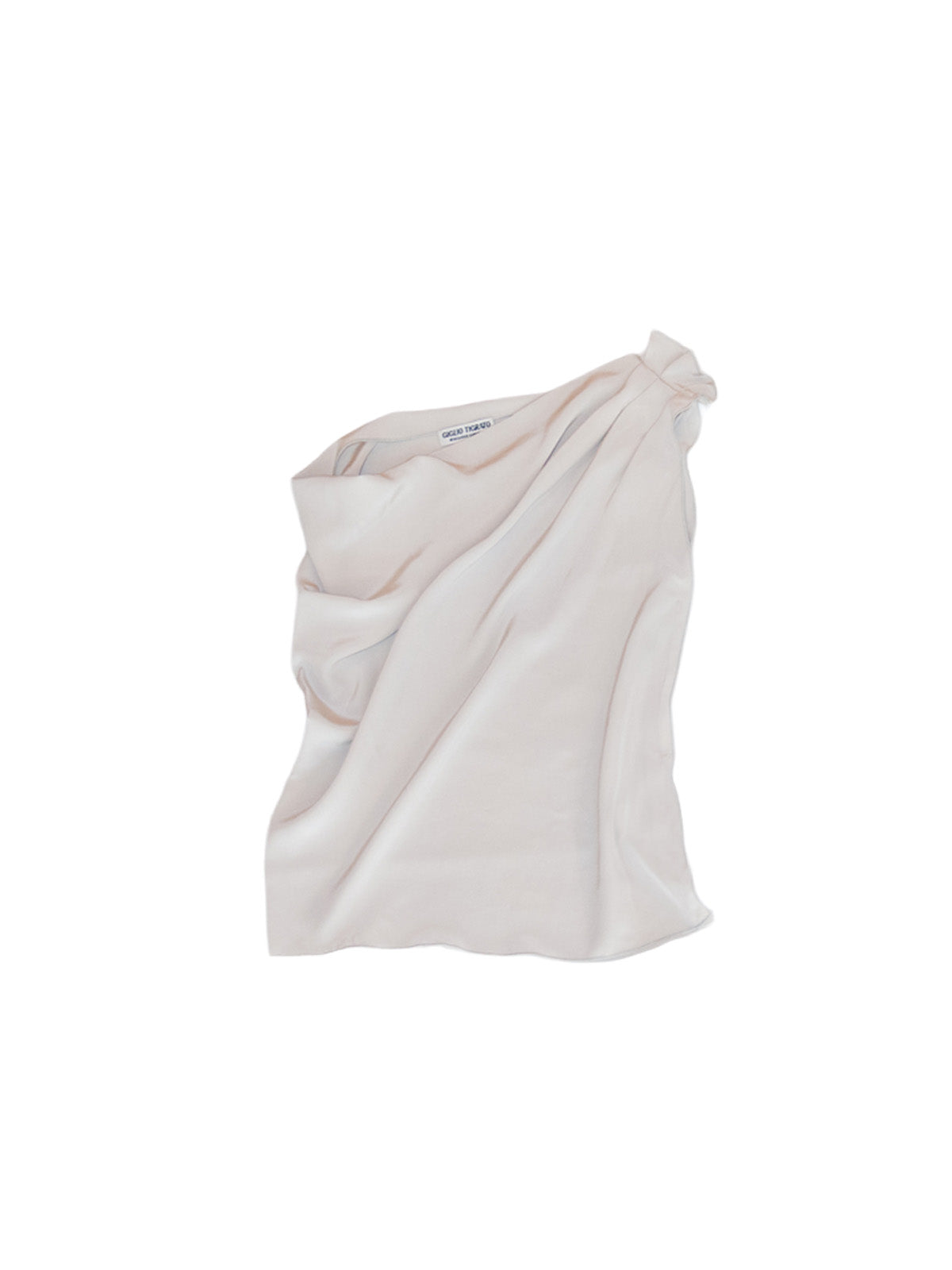 THETIS TOP IN GREY SILK