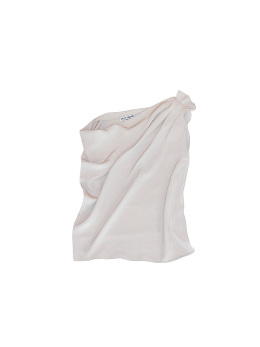 THETIS TOP IN GREY SILK