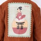 Vintage Suede Shirt w/ Geisha Stamp