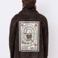 Vintage Leather Jacket w/ Giglio's Game Stamp