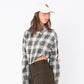 Body Shirt in Green Chequered Cotton
