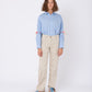 Body Shirt in Light Blue Cotton
