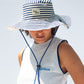 Cowboy Hat in Blue Striped Cotton