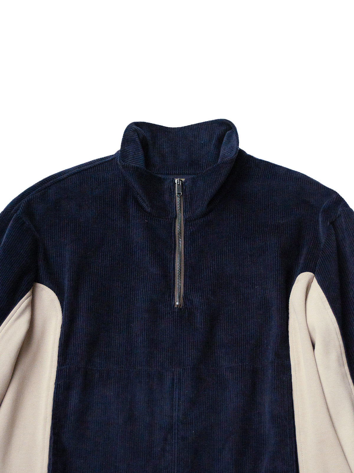 ANNAPURNA PULLOVER IN BLUE CORDUROY