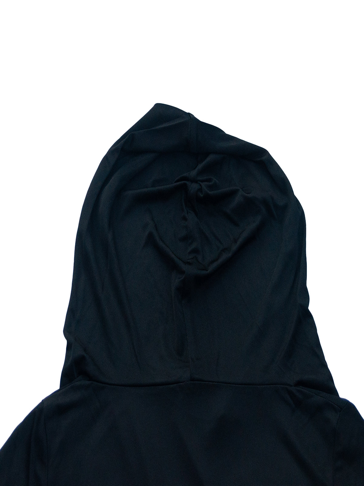 BOMBAY HOODED TOP IN BLACK VISCOSE