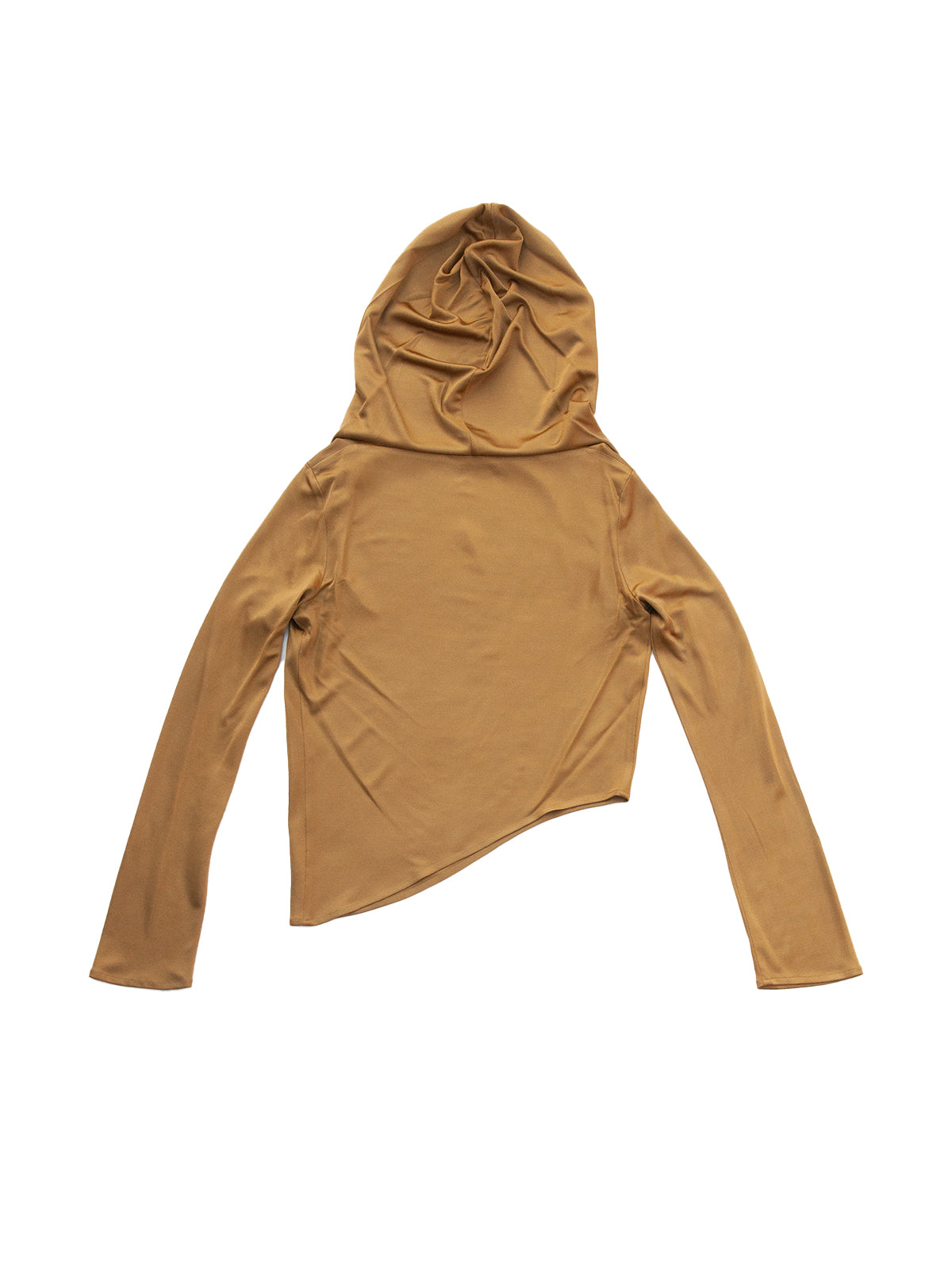 BOMBAY HOODED TOP IN OCRA VISCOSE