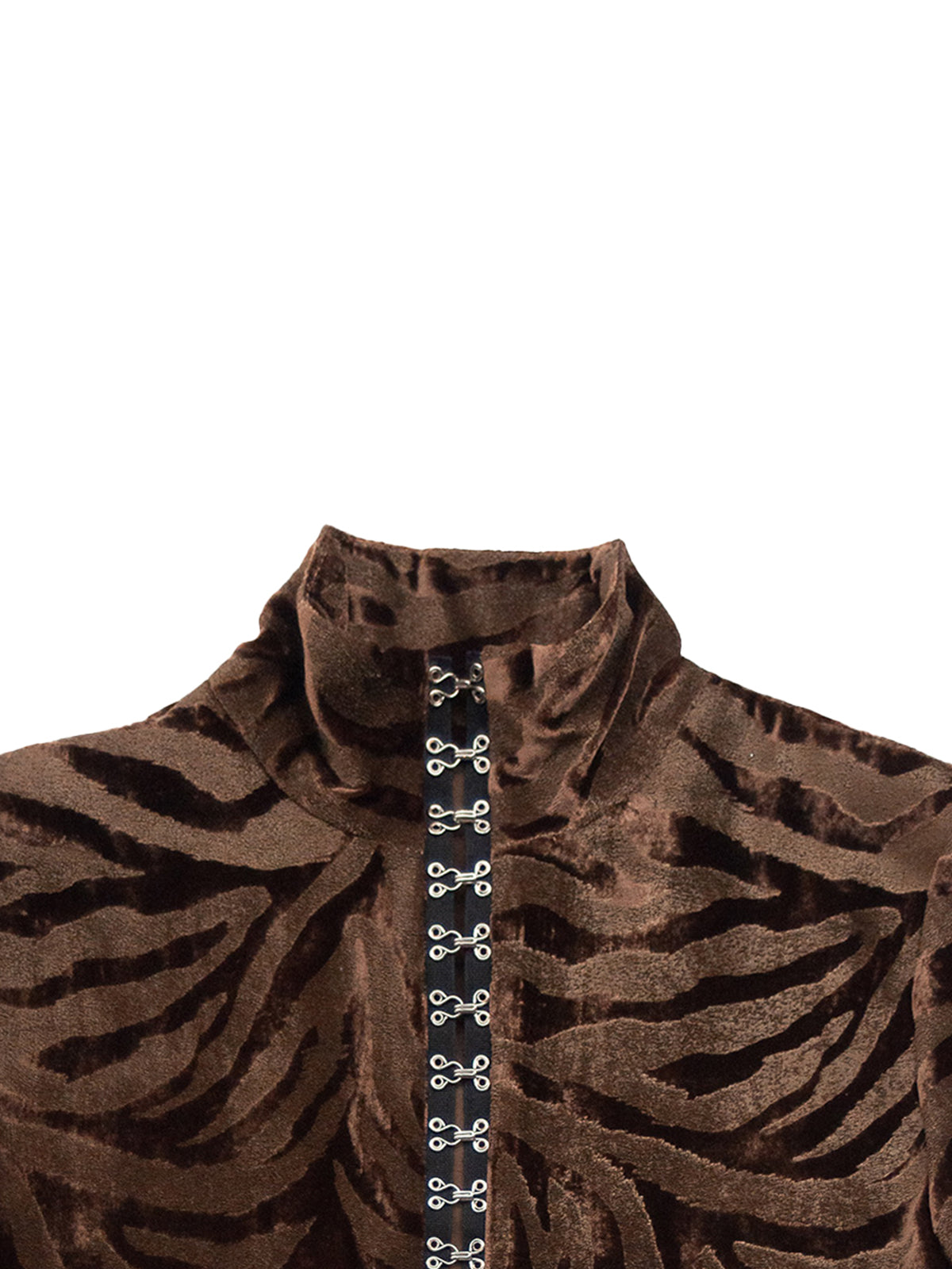 FAROE TOP IN TIGER SILK VELVET