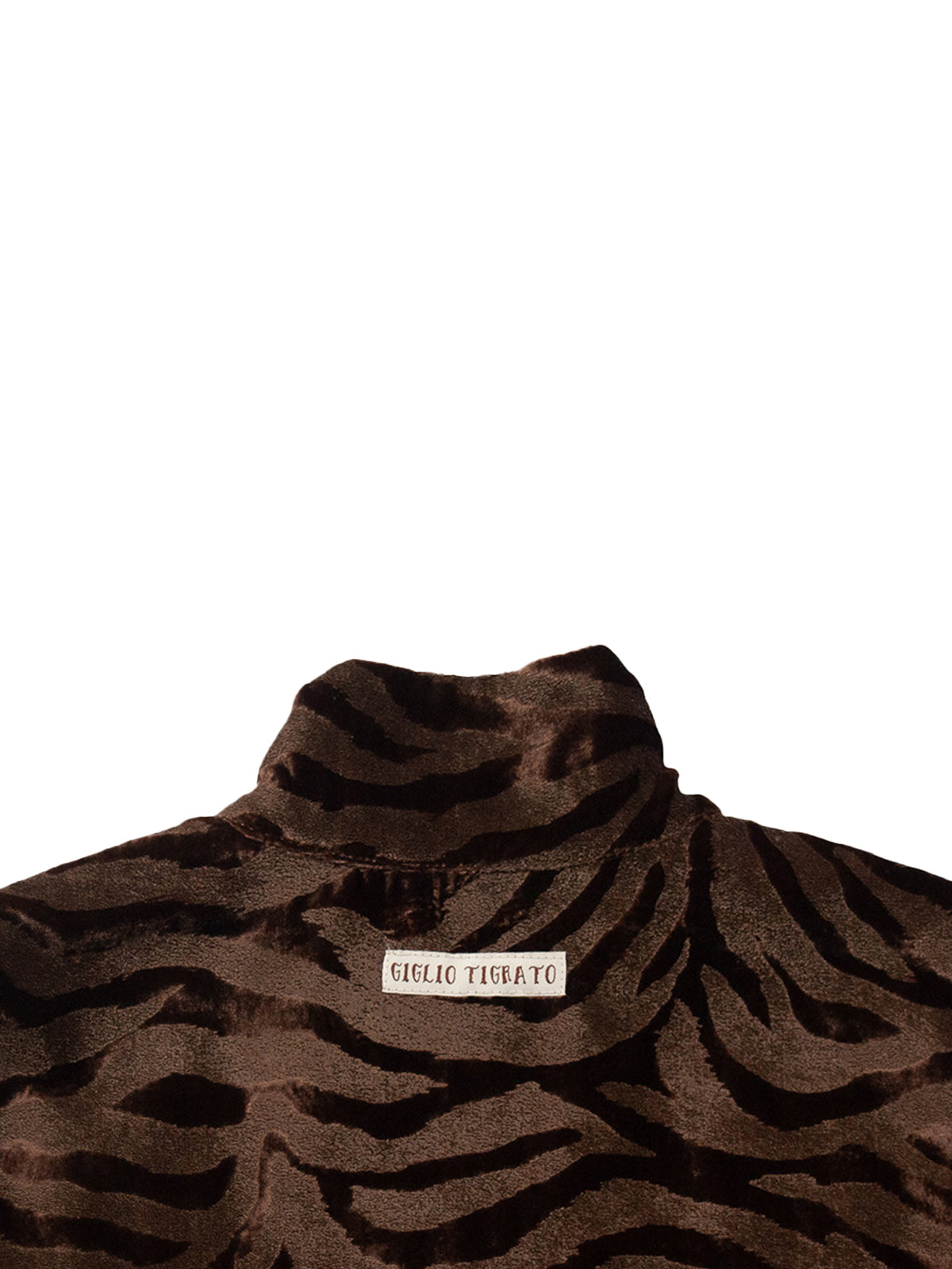 FAROE TOP IN TIGER SILK VELVET