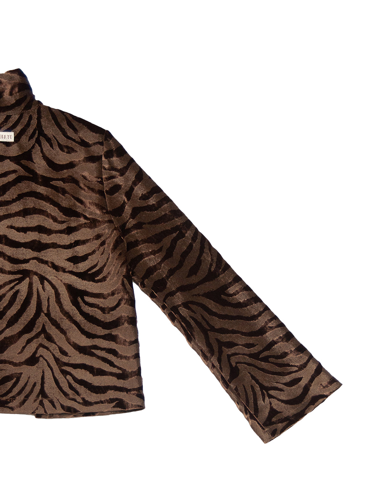 FAROE TOP IN TIGER SILK VELVET