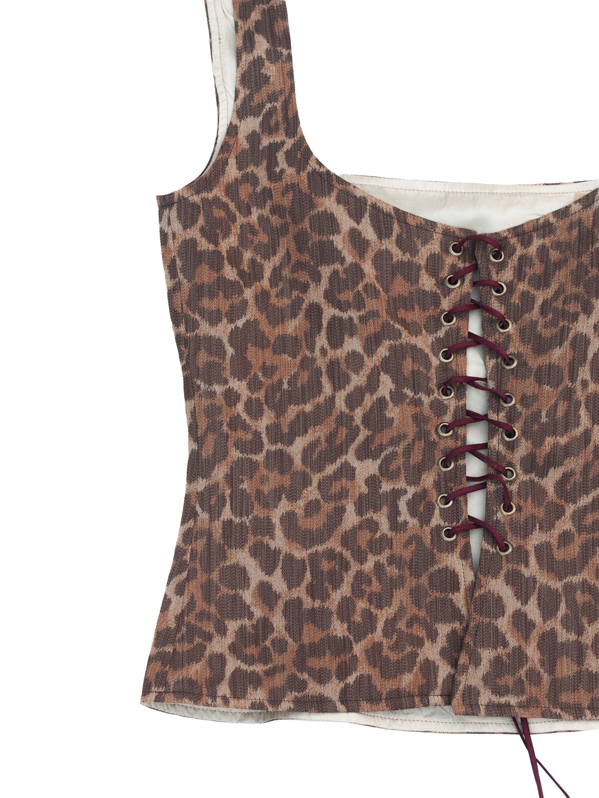 KALYMNOS TOP IN LEOPARD WOOL