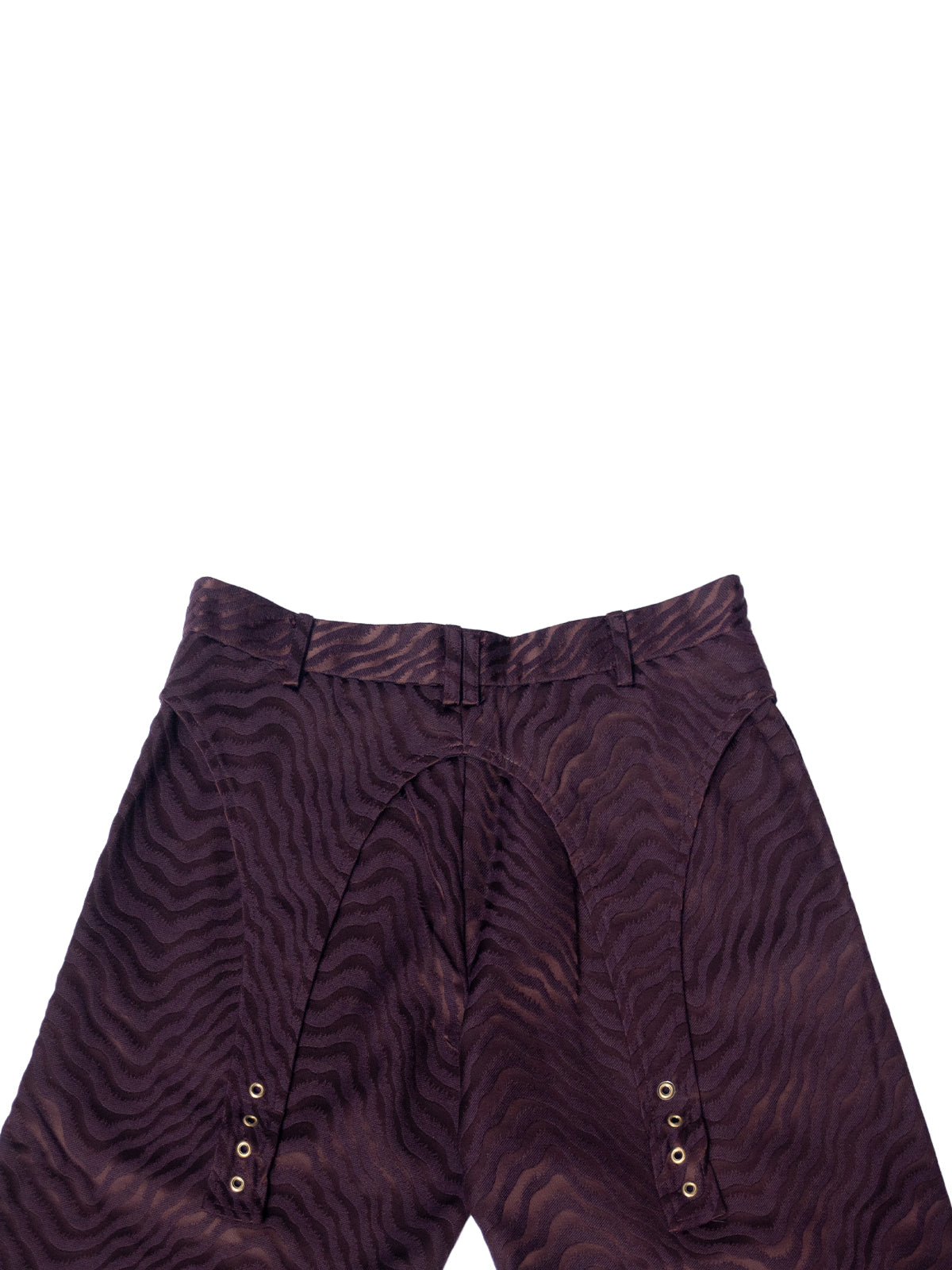 MALAKU TROUSERS IN BORDEAUX JACQUARD