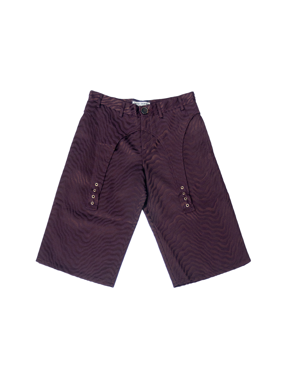 MALAKU TROUSERS IN BORDEAUX JACQUARD