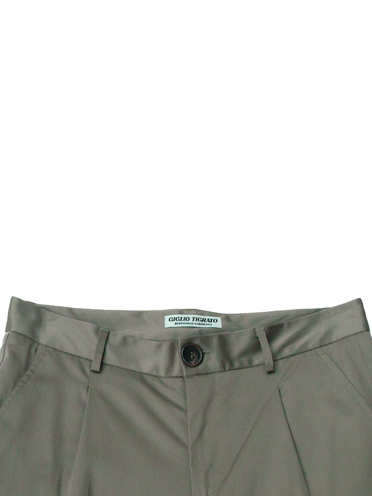 MICHIGAN TROUSERS IN SAGE GREEN COTTON