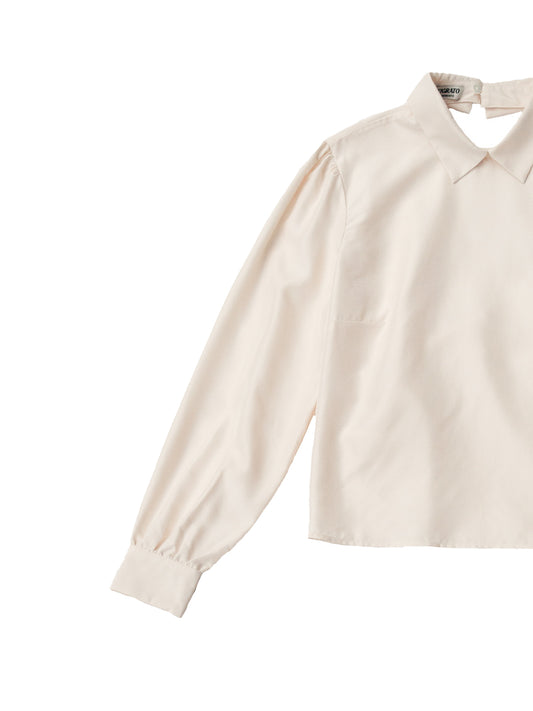 PARIS SHIRT IN WHITE SILK