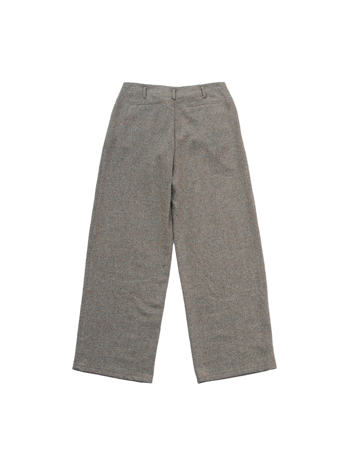 ZERMATT TROUSERS IN GREEN SHINY WOOL