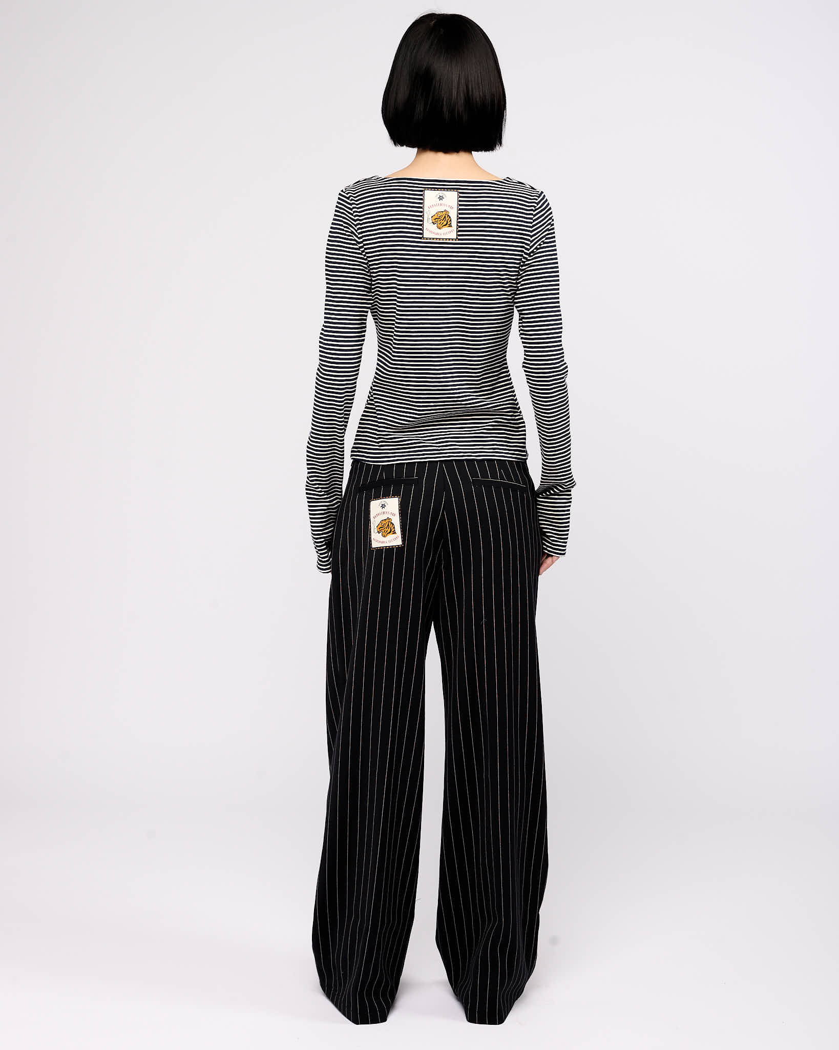 Item 26-0035 / Jeanne Trousers II (Pinstriped)