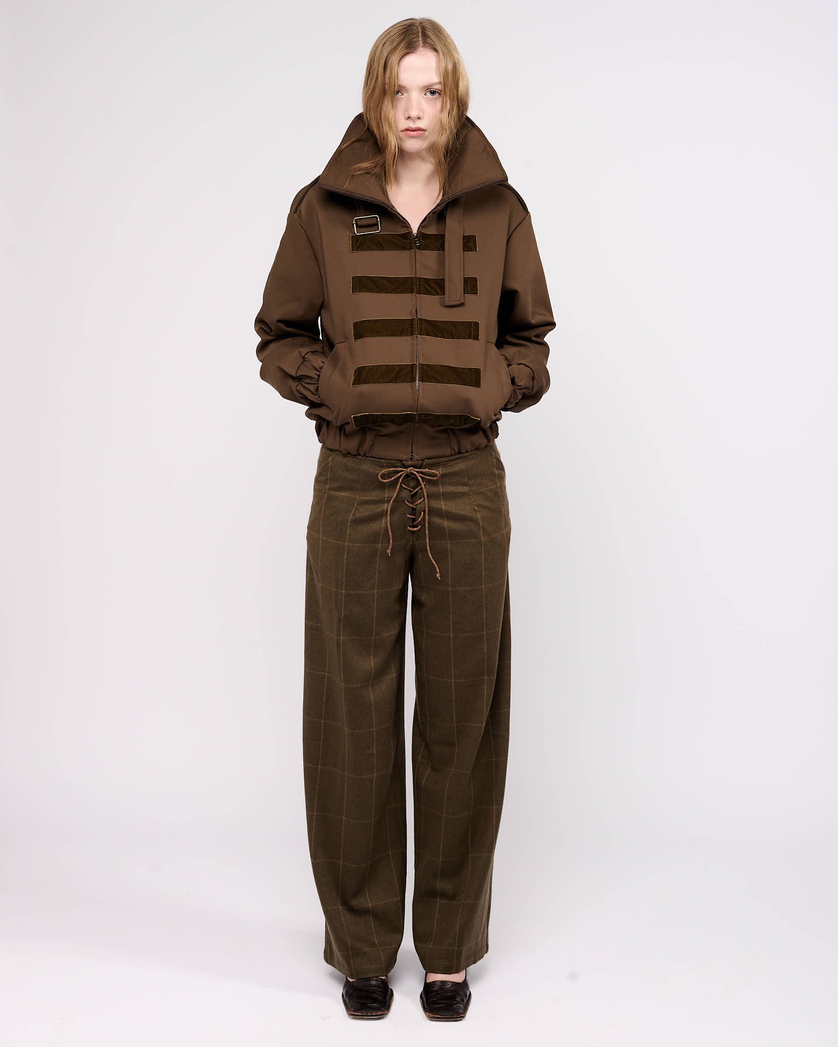 Item 26-0035 / Jeanne Trousers I (Checked)