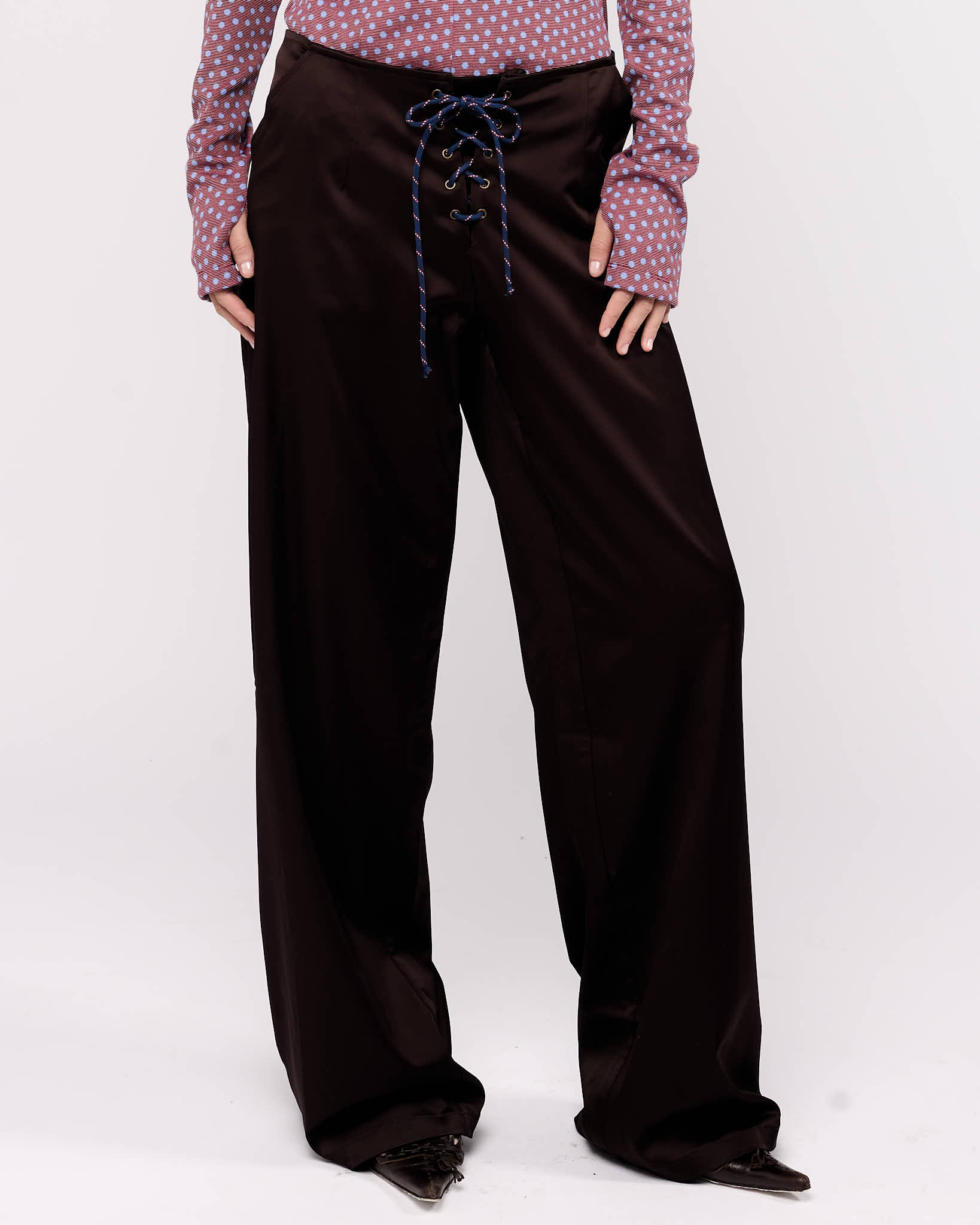 Item 26-0035 / Jeanne Trousers I (Chocolate)