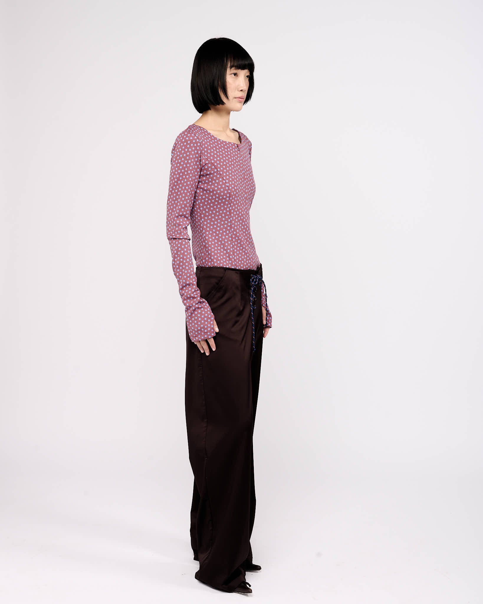Item 26-0035 / Jeanne Trousers I (Chocolate)