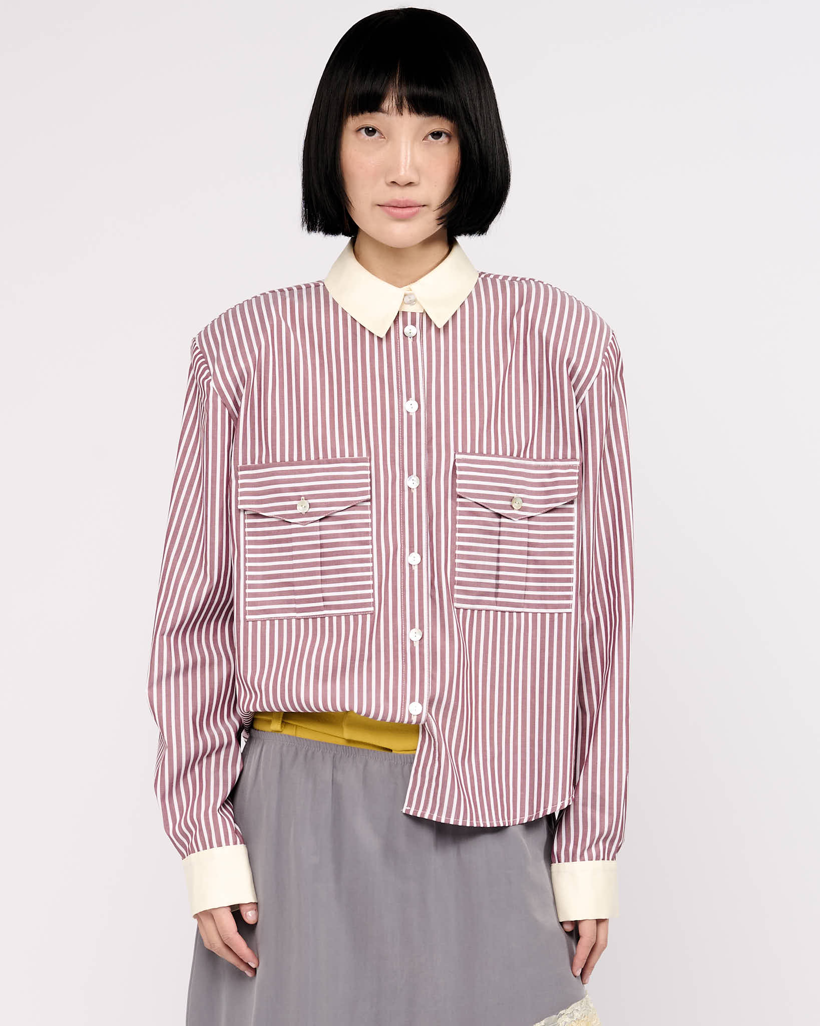 Item 26-0023 / Artemisia Shirt I (Striped)