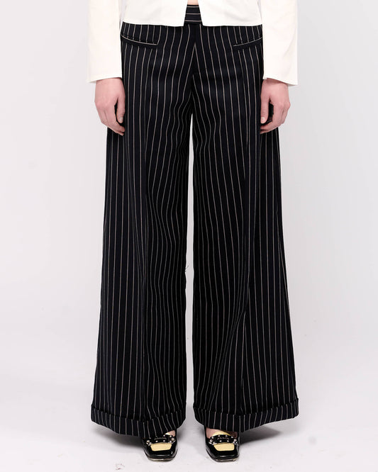 Item 26-0038 / Greta Trousers II (Pinstriped)
