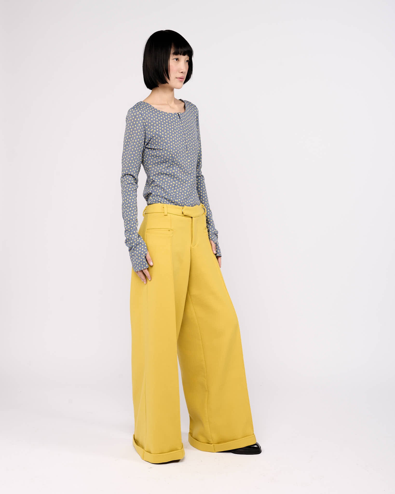 Item 26-0027 / Sade Top II (Yellow Pois)