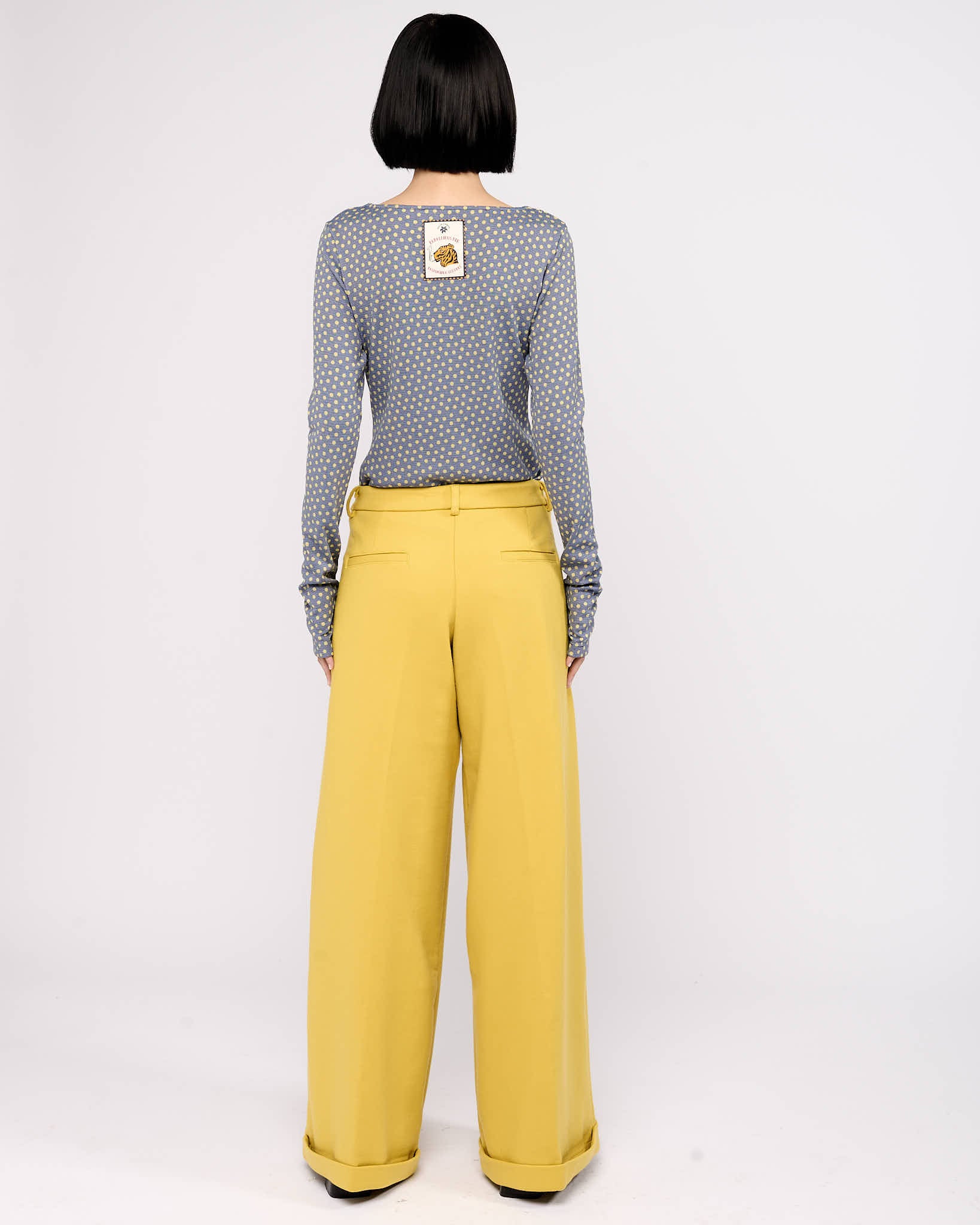 Item 26-0027 / Sade Top II (Yellow Pois)