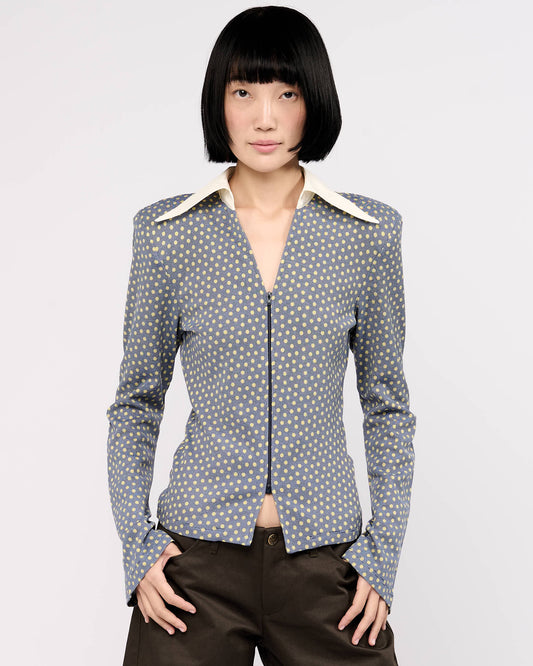 Item 26-0026 / Yayoy Shirt III (Yellow Pois)