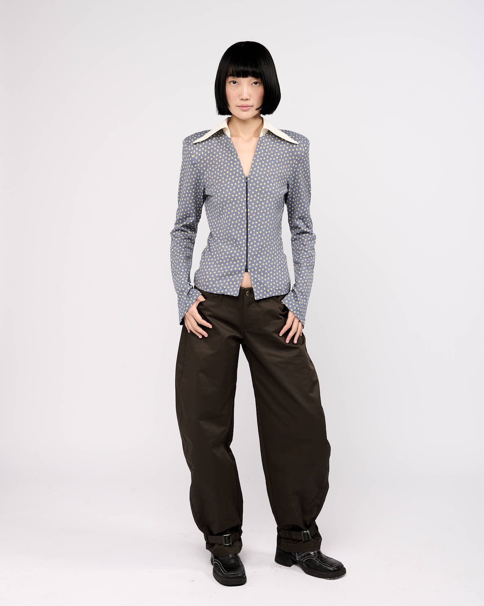 Item 26-0026 / Yayoy Shirt III (Yellow Pois)