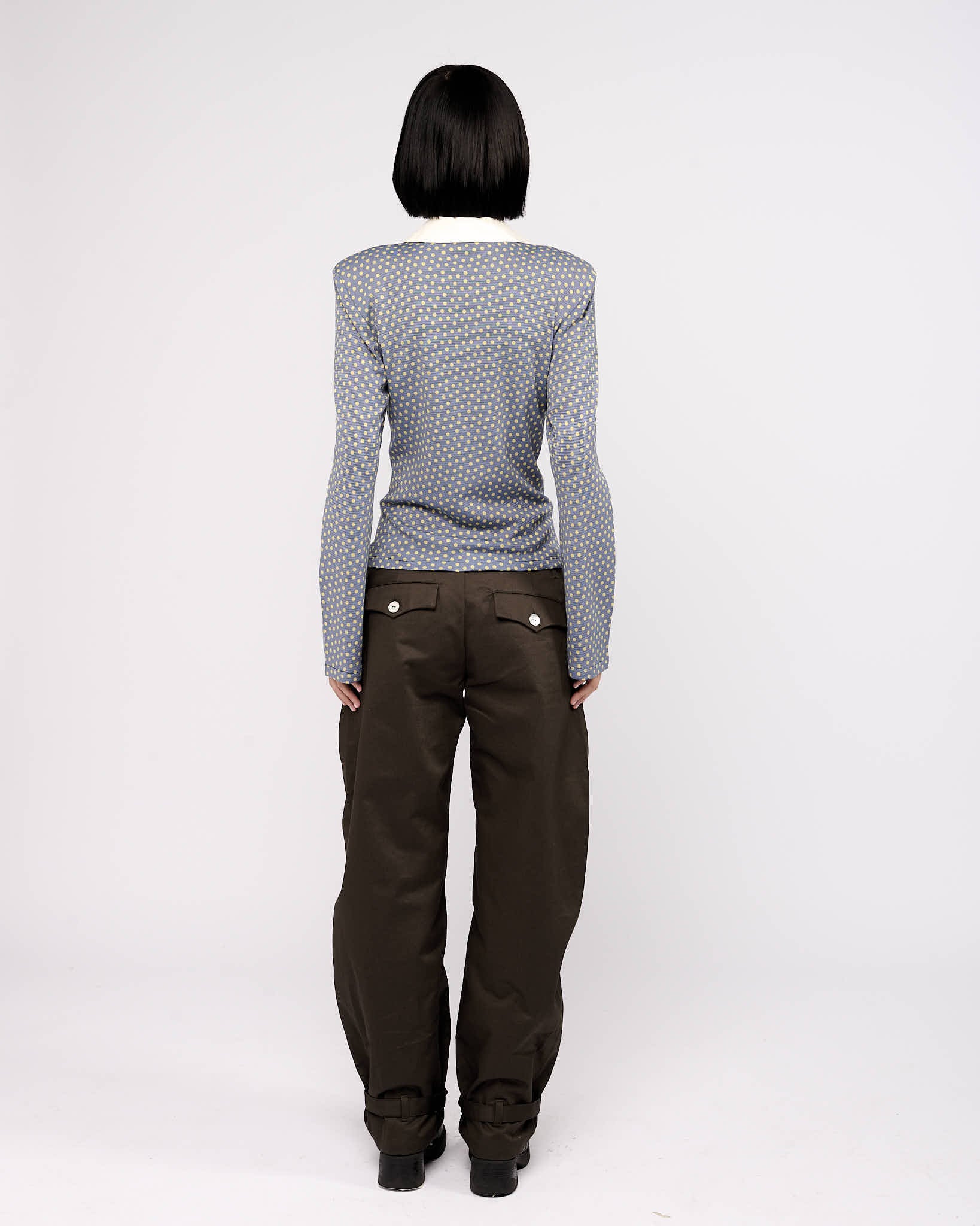 Item 26-0026 / Yayoy Shirt III (Yellow Pois)