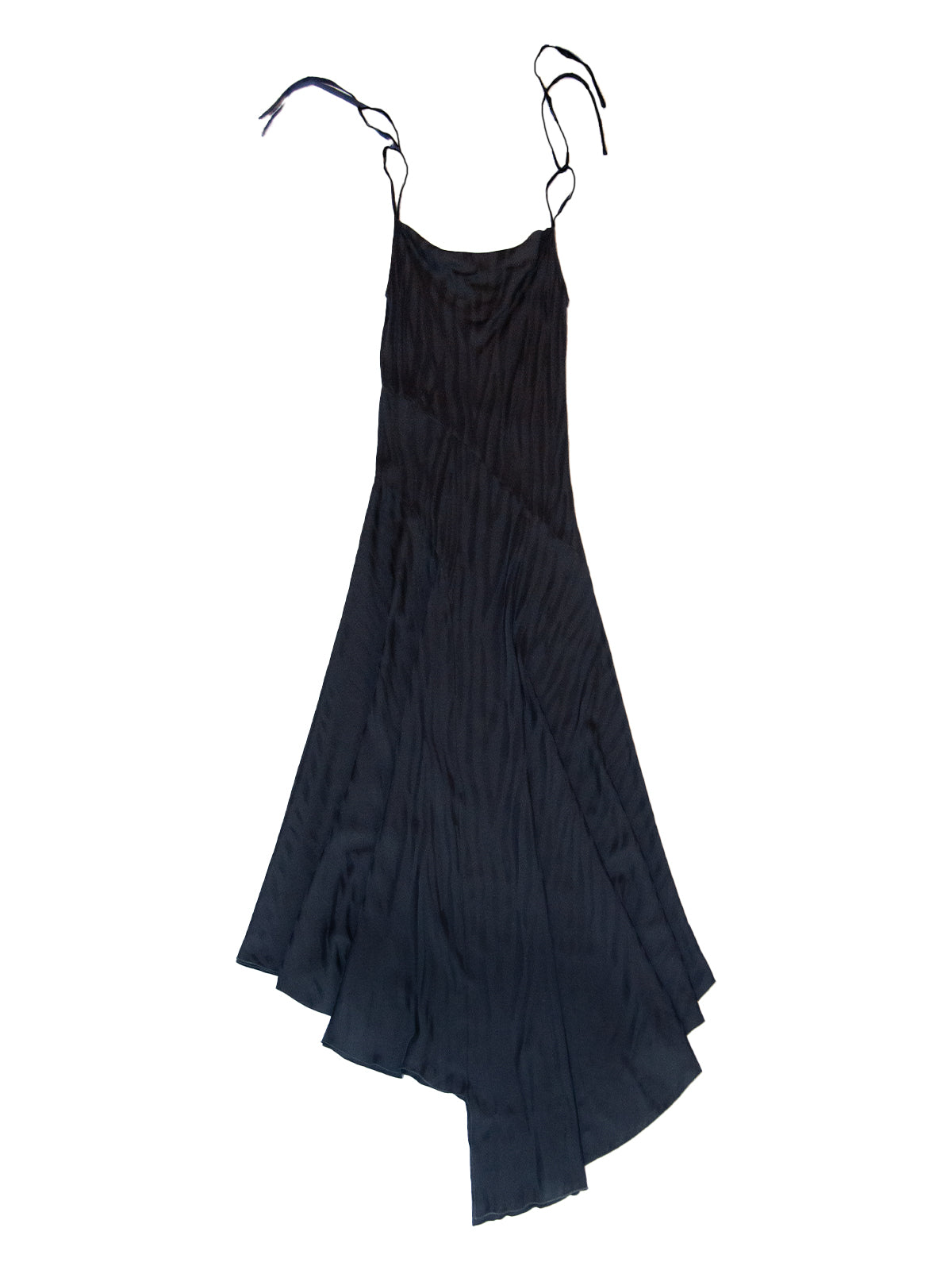 KEROS DRESS IN BLACK TIGER SILK