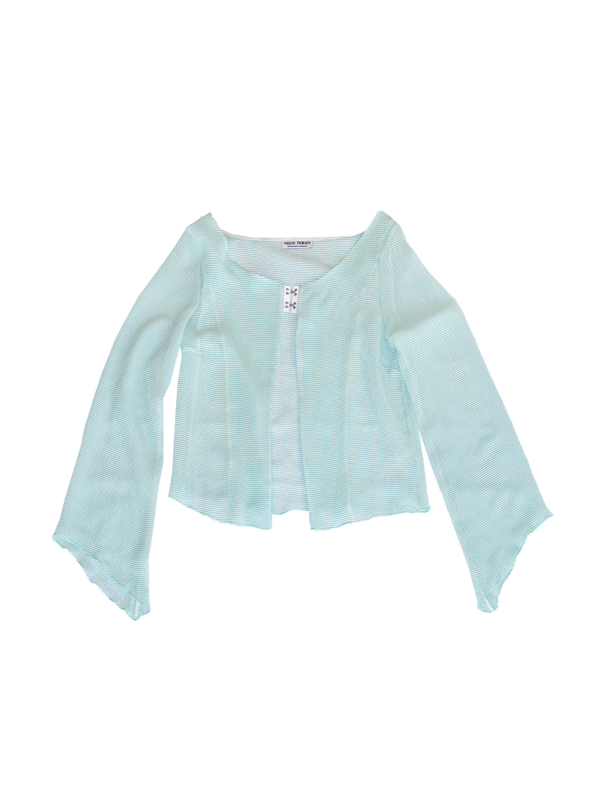 LINOSA TOP IN STRIPED CRINKLE CHIFFON