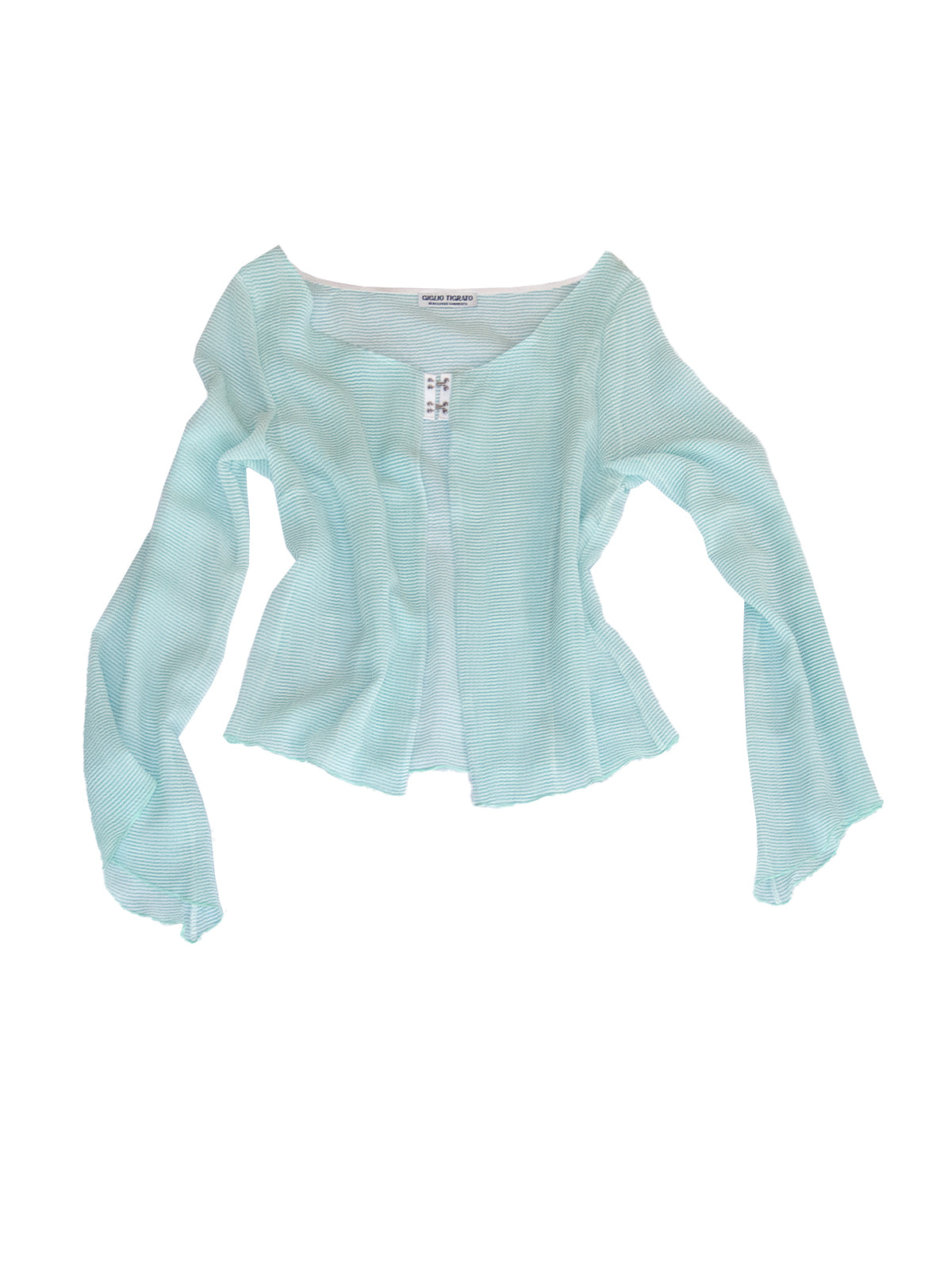 LINOSA TOP IN STRIPED CRINKLE CHIFFON