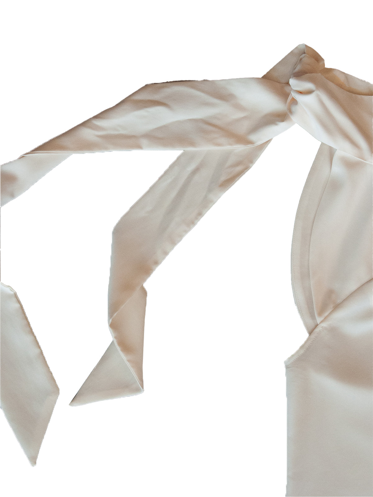 SIFANTO SLEEVE IN WHITE CUPRO