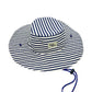 Cowboy Hat in Blue Striped Cotton
