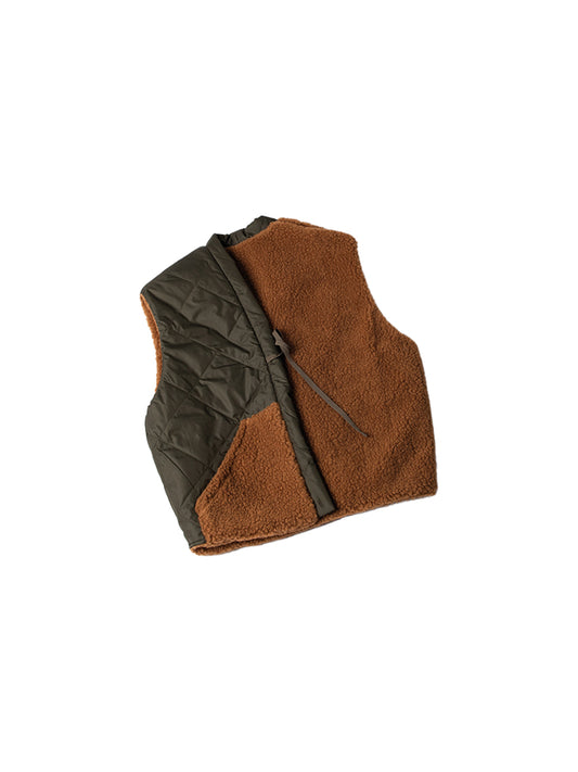 Vest, front view, padded, double-face, unisex