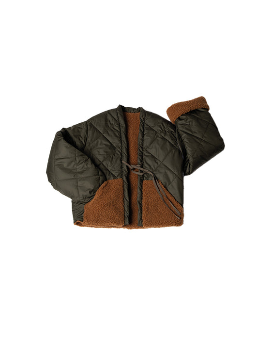 Bomber, front view, padded, double-face, unisex