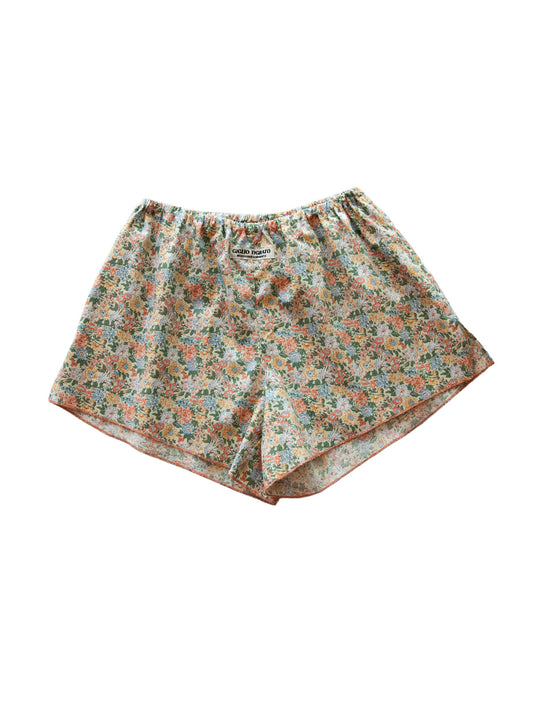 SAMOA BOXY SHORTS IN PINK BLOOMY COTTON