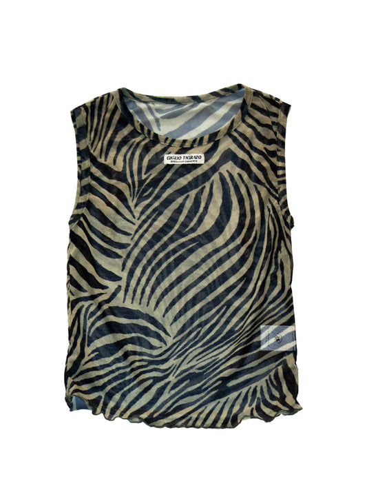 MAUI TOP IN TIGER MESH