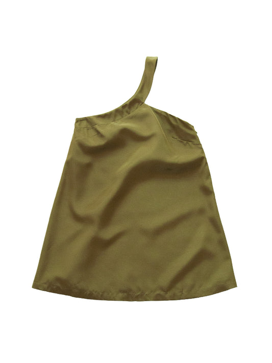 VULCANO DRESS IN GREEN OTTOMAN