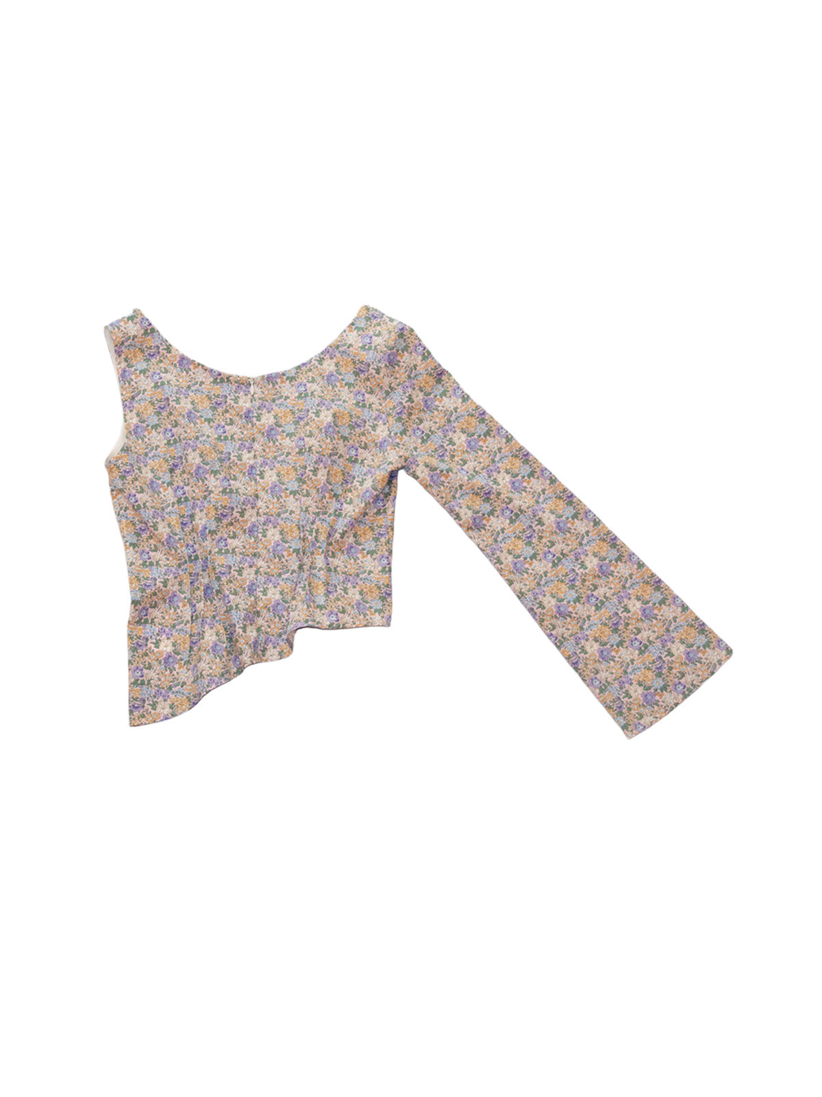 SICILIA TOP IN BLOOMY PURPLE COTTON